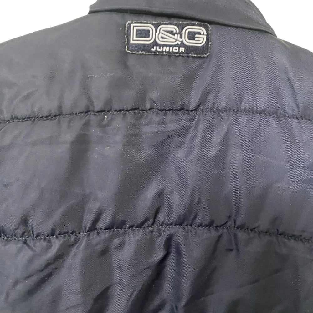 Dolce & Gabbana Jacket Boys 3 Junior Navy Long Sleeve Puffer Collared‎